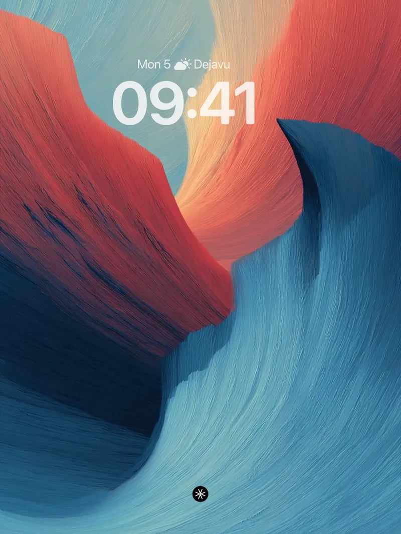 Crimson Wave Abstract Wallpaper