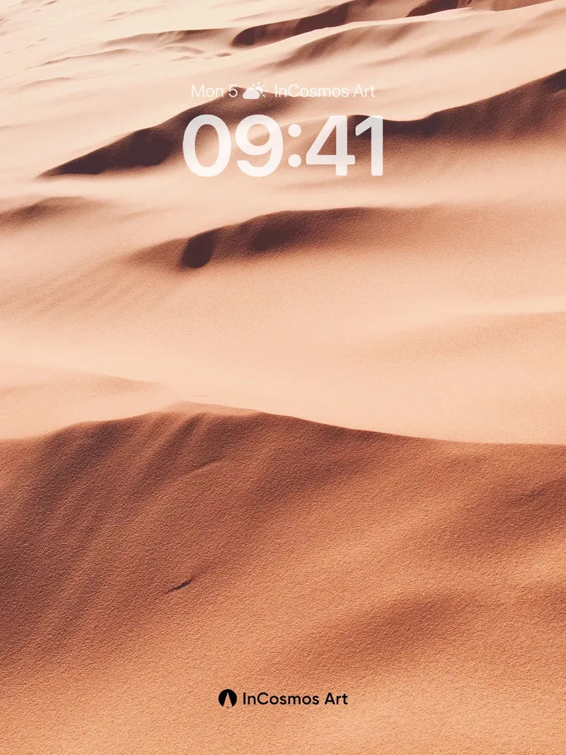 Serenity Dune Wallpaper with Golden Light