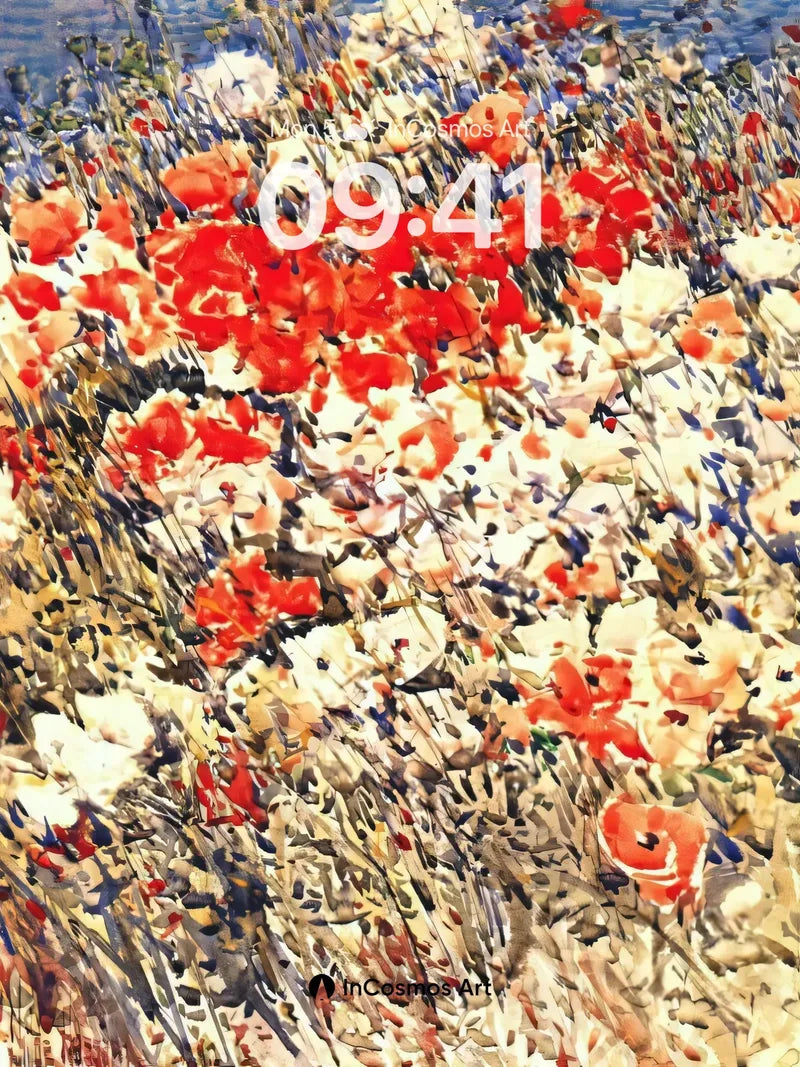 Wildfire Bloom Wallpaper with Sunlit Texture