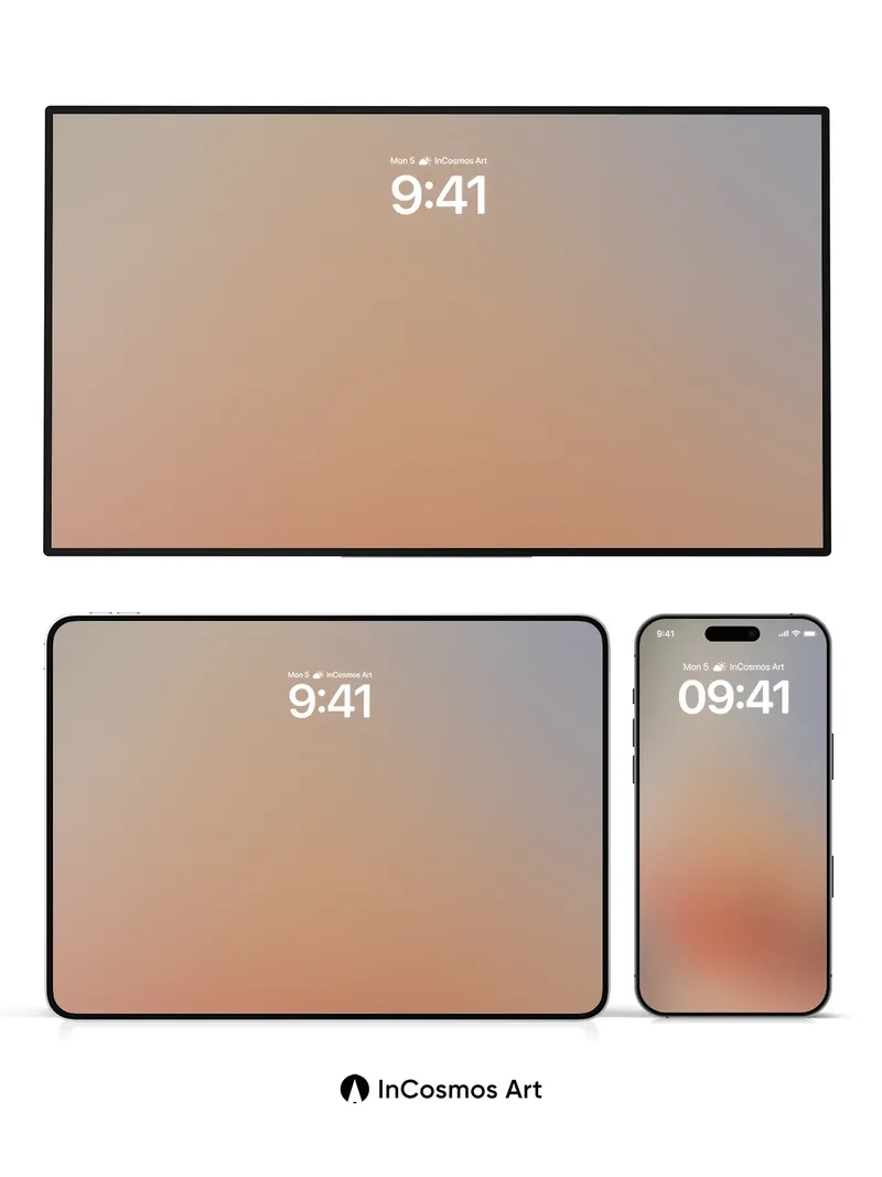 Soft Hush Gradient Wallpaper with Warm Undertones