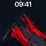 Crimson Summit Wallpaper with Volcanic Veins wallpaper for iPhone, iPad & Mac