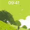 Serene Pasture Walk Background wallpaper for iPhone, iPad & Mac