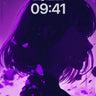 Mystic Silhouette Wallpaper with Floating Petals wallpaper for iPhone, iPad & Mac