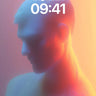 Neon Echo Wallpaper with Holographic Skin wallpaper for iPhone, iPad & Mac