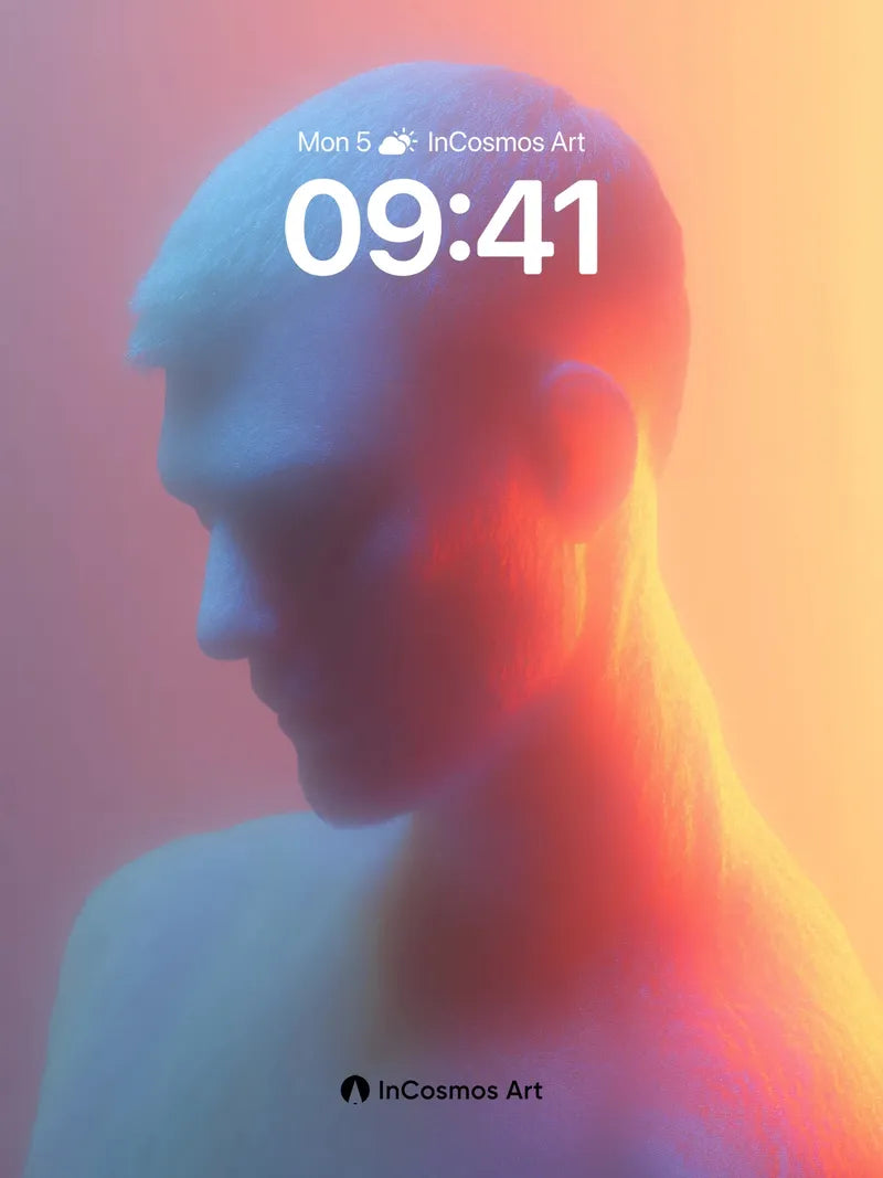 Neon Echo Wallpaper with Holographic Skin