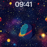 Cosmic Whispers Wallpaper with Saturn's Halo wallpaper for iPhone, iPad & Mac