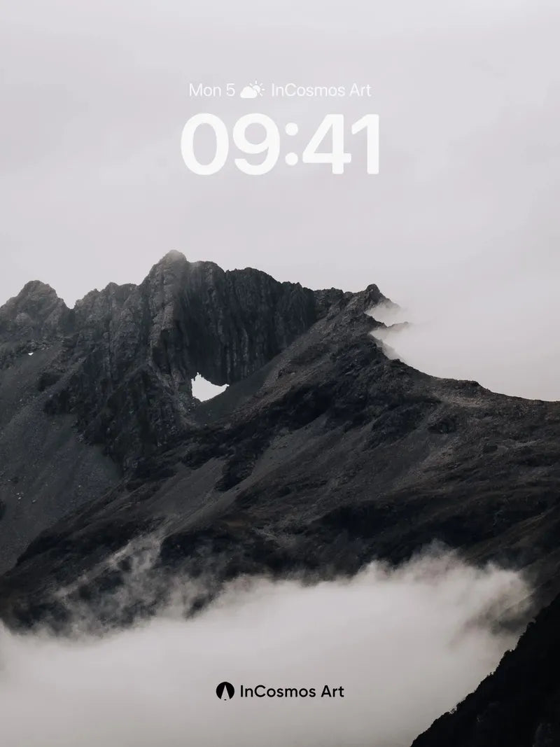 Stone Whisper Wallpaper with Cloud Veil