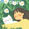 Serenity in Daisies Wallpaper with Feline Whispers wallpaper for iPhone, iPad & Mac
