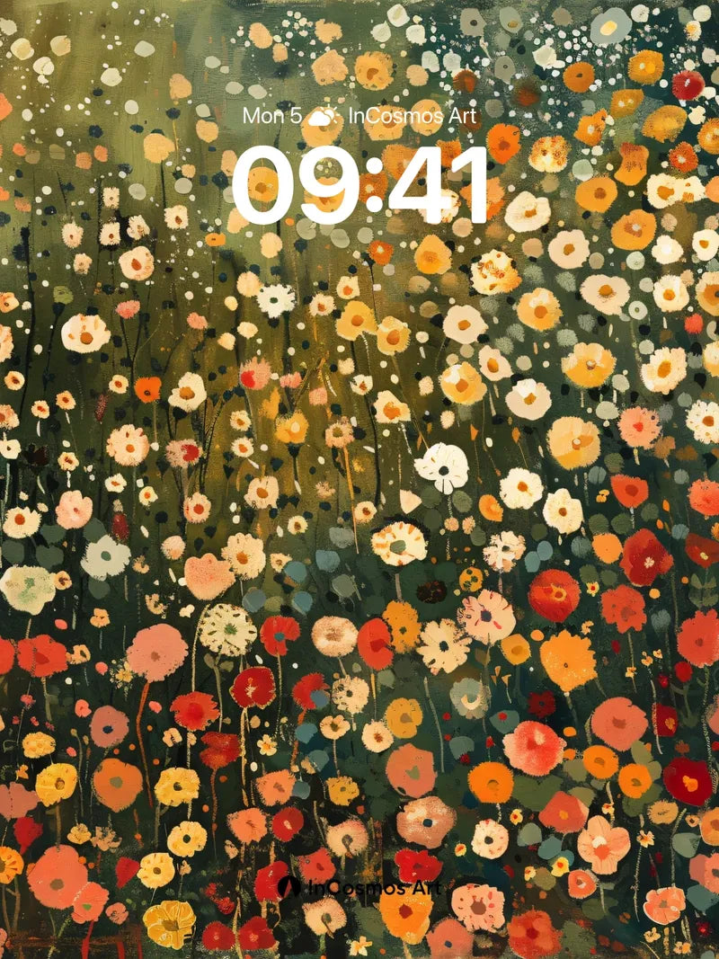 Wild Bloom Wallpaper with Dappled Light