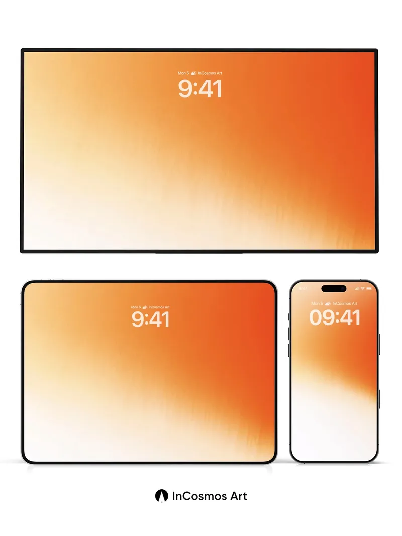 Warm Hush Gradient Wallpaper with Soft Light Fade