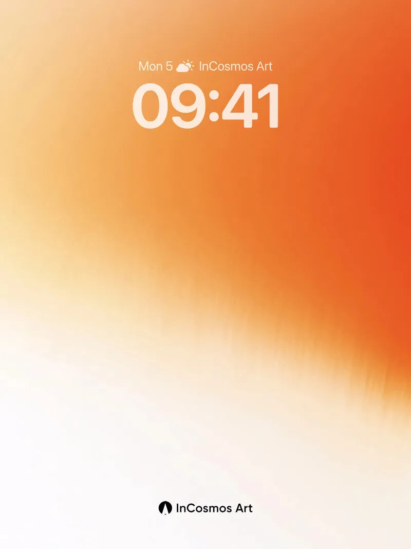 Warm Hush Gradient Wallpaper with Soft Light Fade