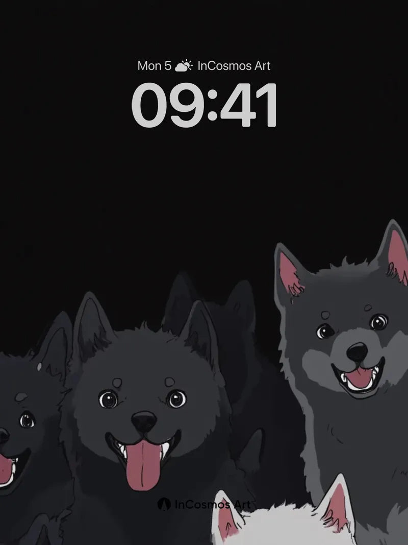 Shadow Pack Anime Wallpaper with Glowing Eyes