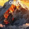 Golden Veil Mountain Wallpaper with Cloud Embrace wallpaper for iPhone, iPad & Mac