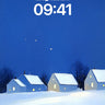 Silent Snowfall Wallpaper with Moonlit Hues wallpaper for iPhone, iPad & Mac