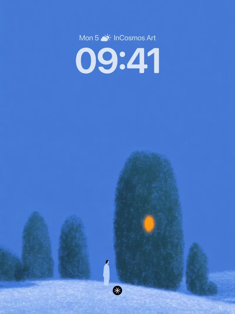 Serene Snowscape Solitude Wallpaper wallpaper for iPhone, iPad & Mac