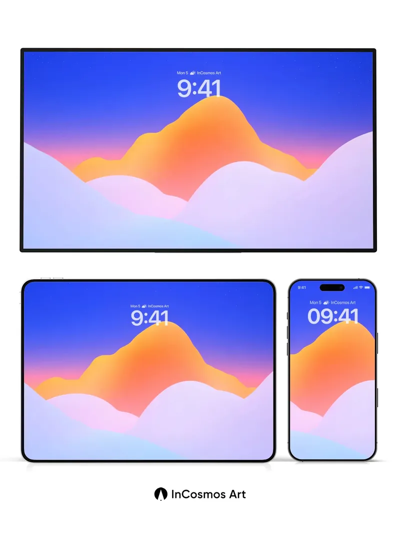 Serenity Peak Wallpaper with Cloud Veil