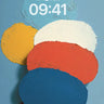 Pastel Stacked Circles Abstract Background Art