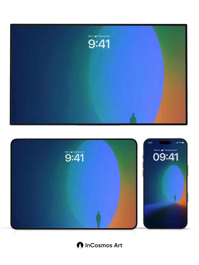 Serenity Portal Wallpaper with Ethereal Light