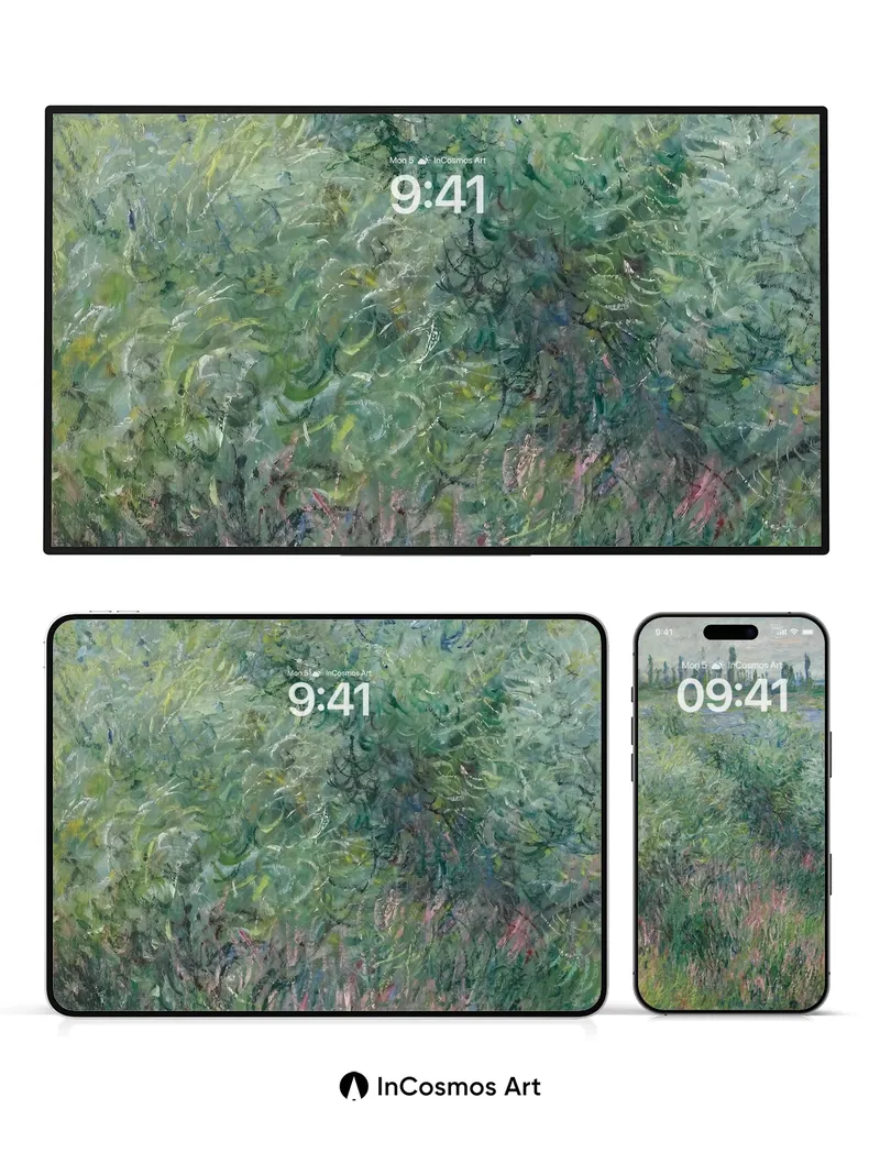 Whispering Reeds Wallpaper with Monet’s Breath