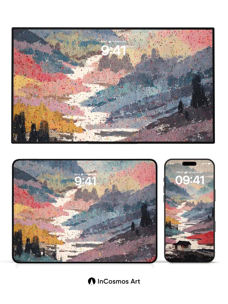 Whispering Valley Wallpaper with Speckled Light