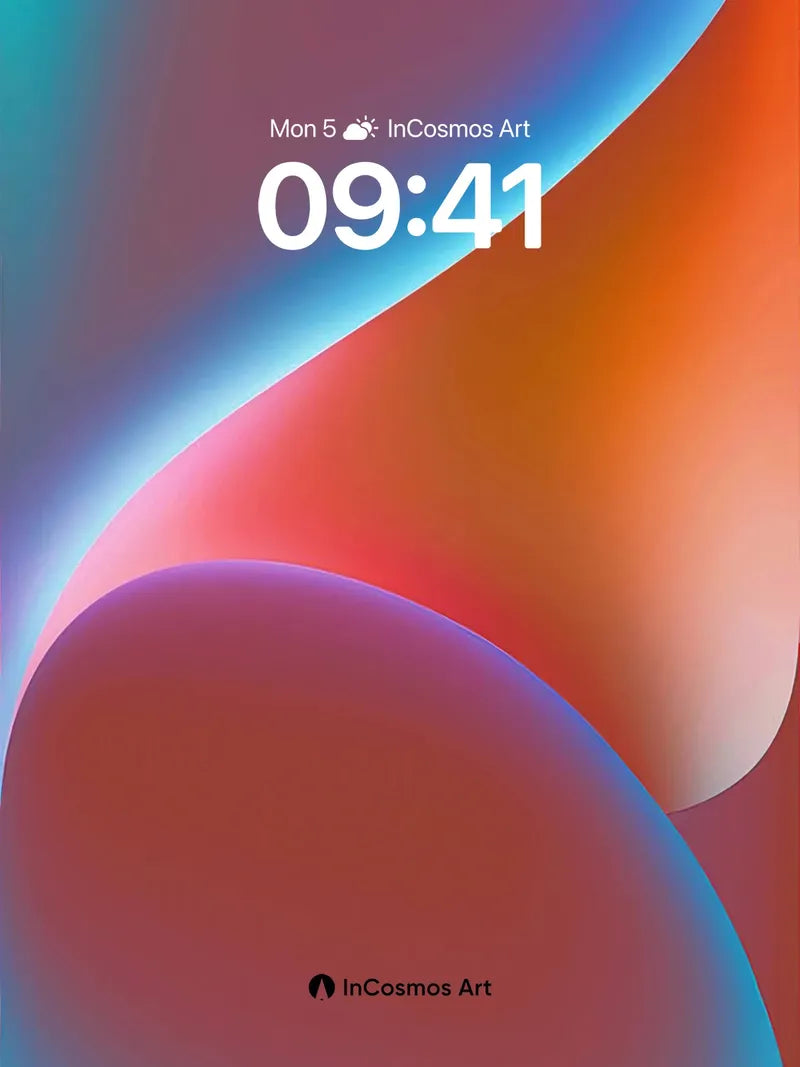 Luminous Wave Wallpaper with Ethereal Gradient