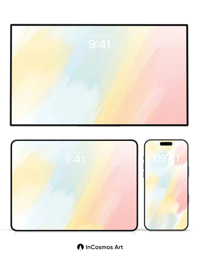 Soft Hush Watercolor Wallpaper with Gentle Blends