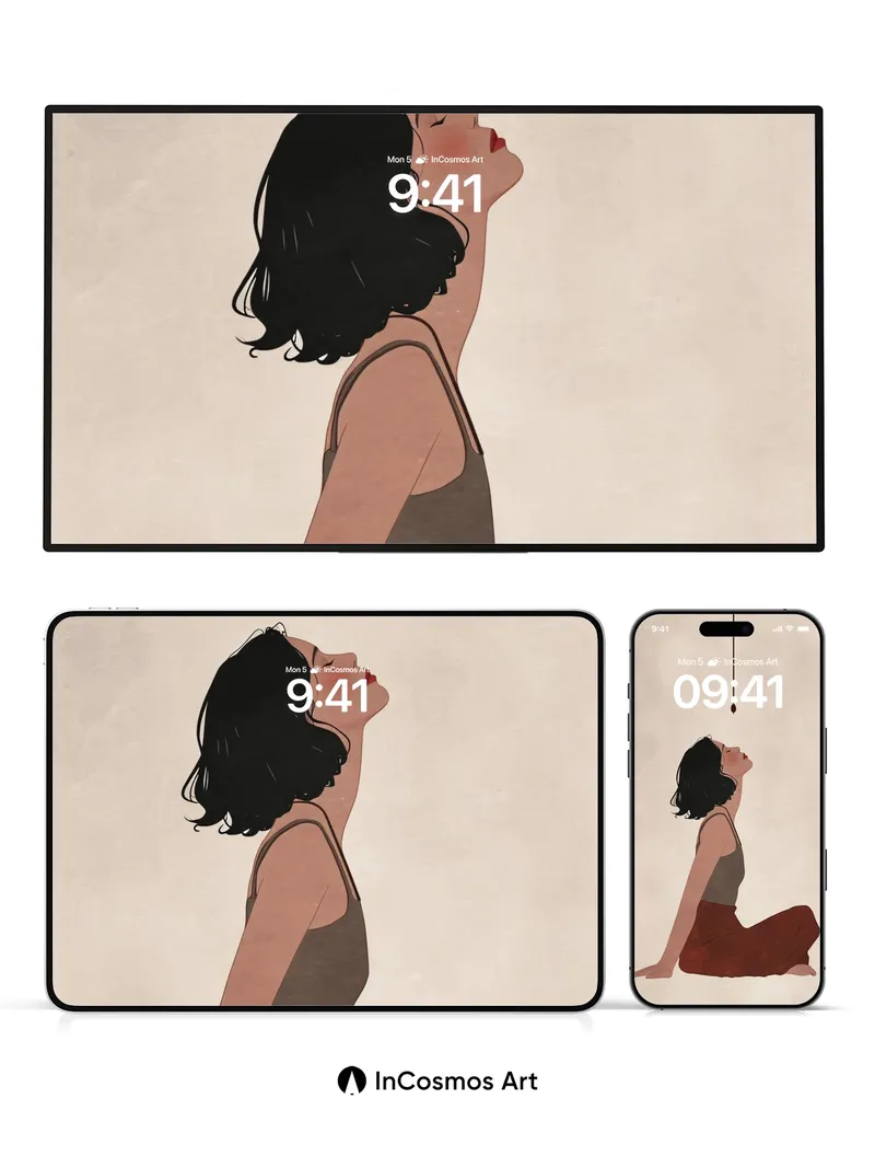 Serenity Pendulum Wallpaper with Breath of Stillness