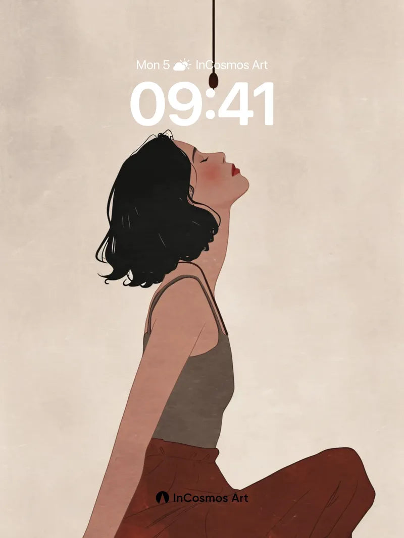 Serenity Pendulum Wallpaper with Breath of Stillness