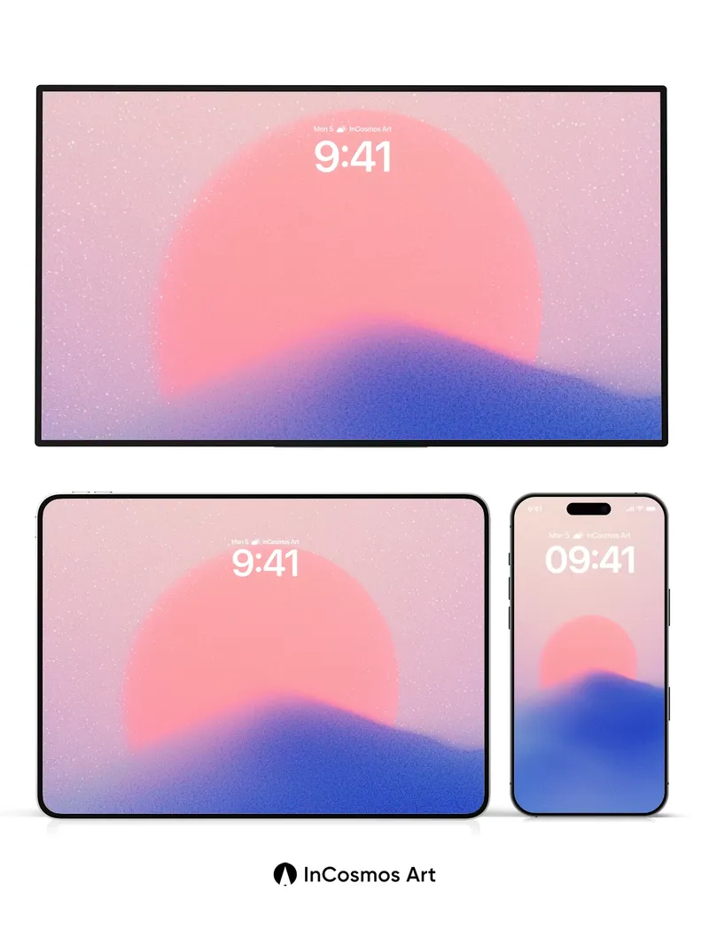 Serene Horizon Wallpaper with Ethereal Glow