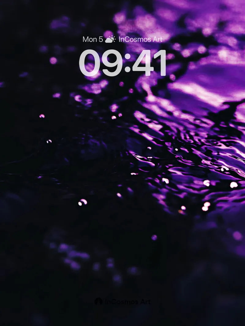 Luminous Depth Wallpaper with Cosmic Drift