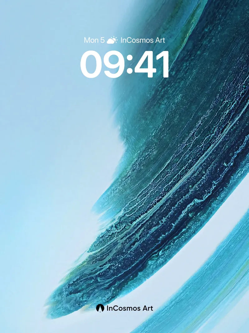 Serenity Wave Wallpaper with Oceanic Depth