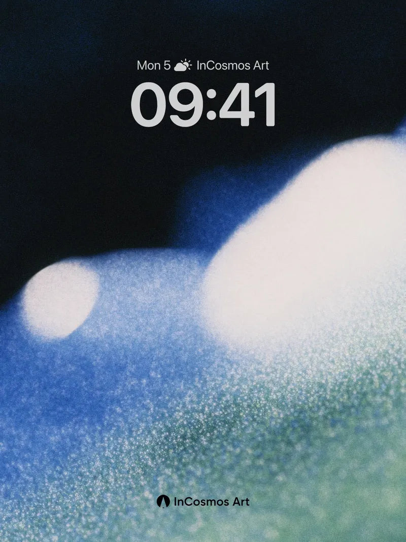 Luminous Drift Wallpaper with Cosmic Dust