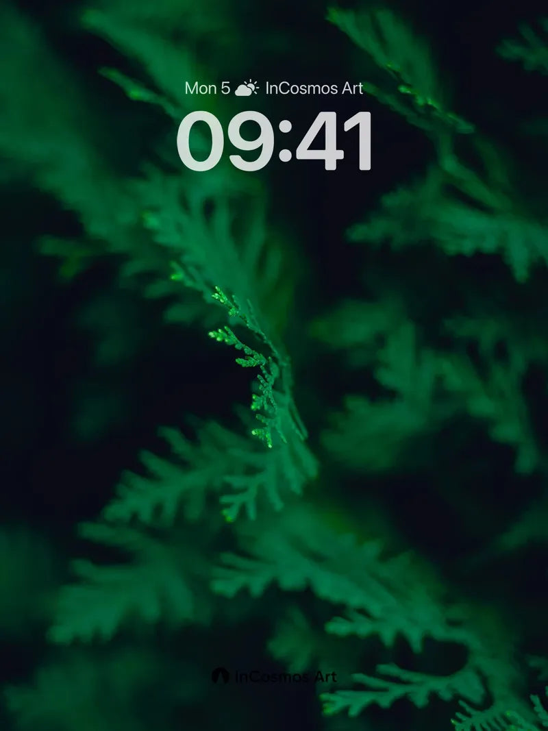 Whispering Fern Wallpaper with Midnight Veil