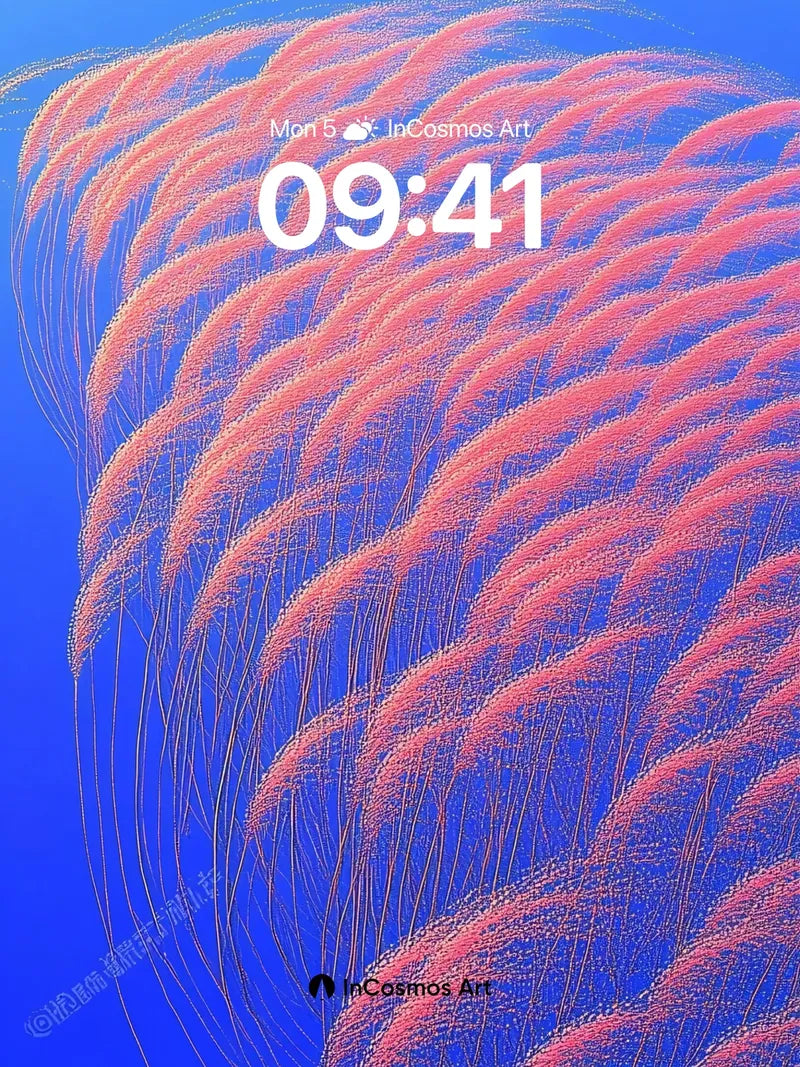 Crimson Whisper Wallpaper with Skyward Flow