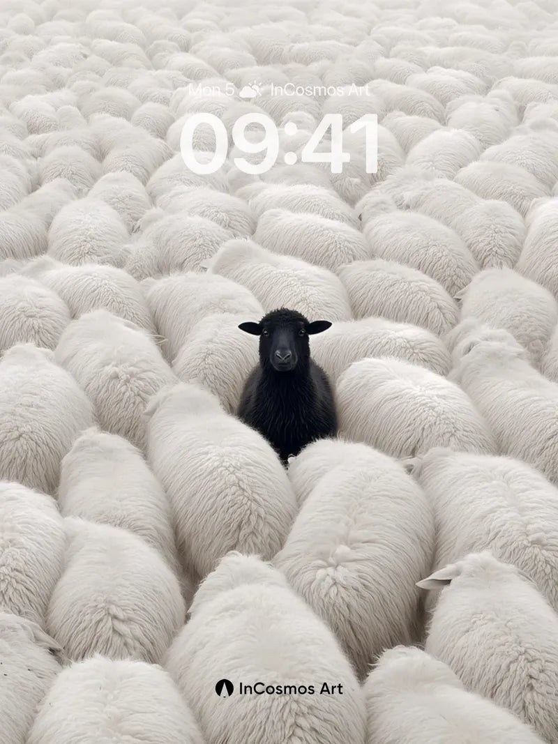 Solitary Shadow Wallpaper in Woolen Sea wallpaper for iPhone, iPad & Mac