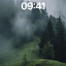 Whispering Pine Wallpaper with Mist Veils wallpaper for iPhone, iPad & Mac