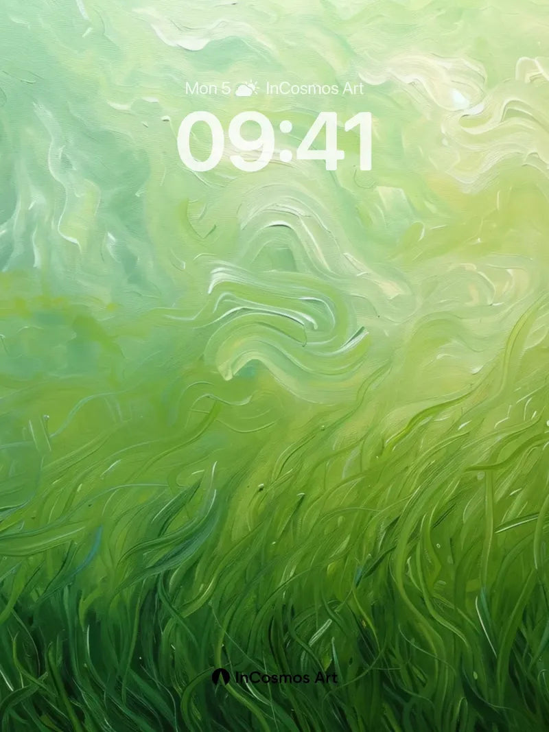 Whispering Meadow Wallpaper with Ethereal Light