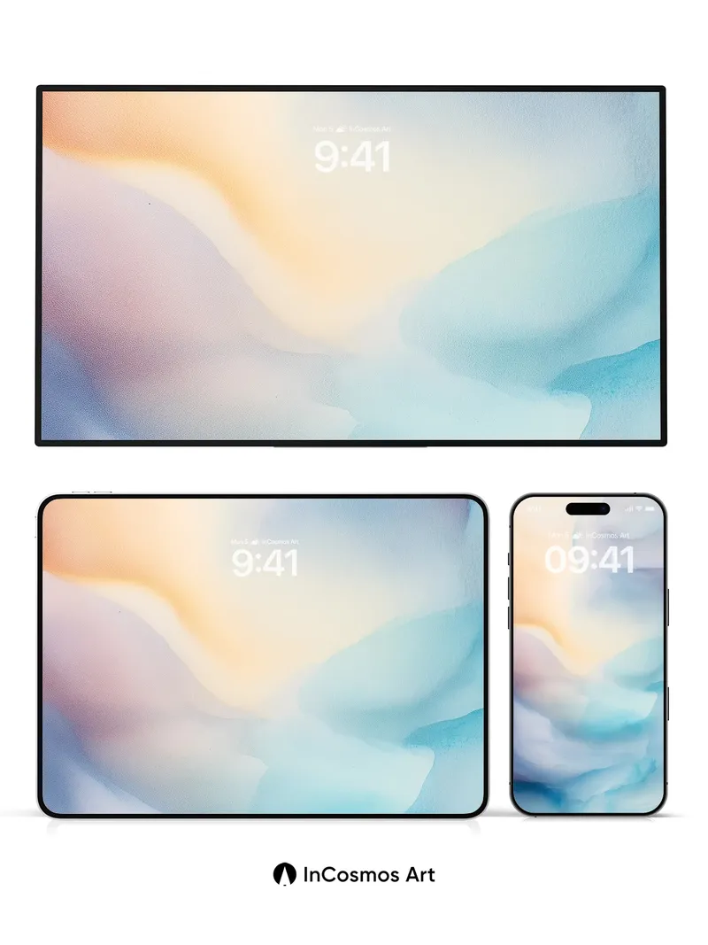 Serene Horizon Wallpaper with Ethereal Light