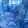 Blue Abstract Petal Wallpaper 4K for iPhone Lock Screen wallpaper for iPhone, iPad & Mac