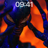 Neon Void Wallpaper with Alien Touch wallpaper for iPhone, iPad & Mac
