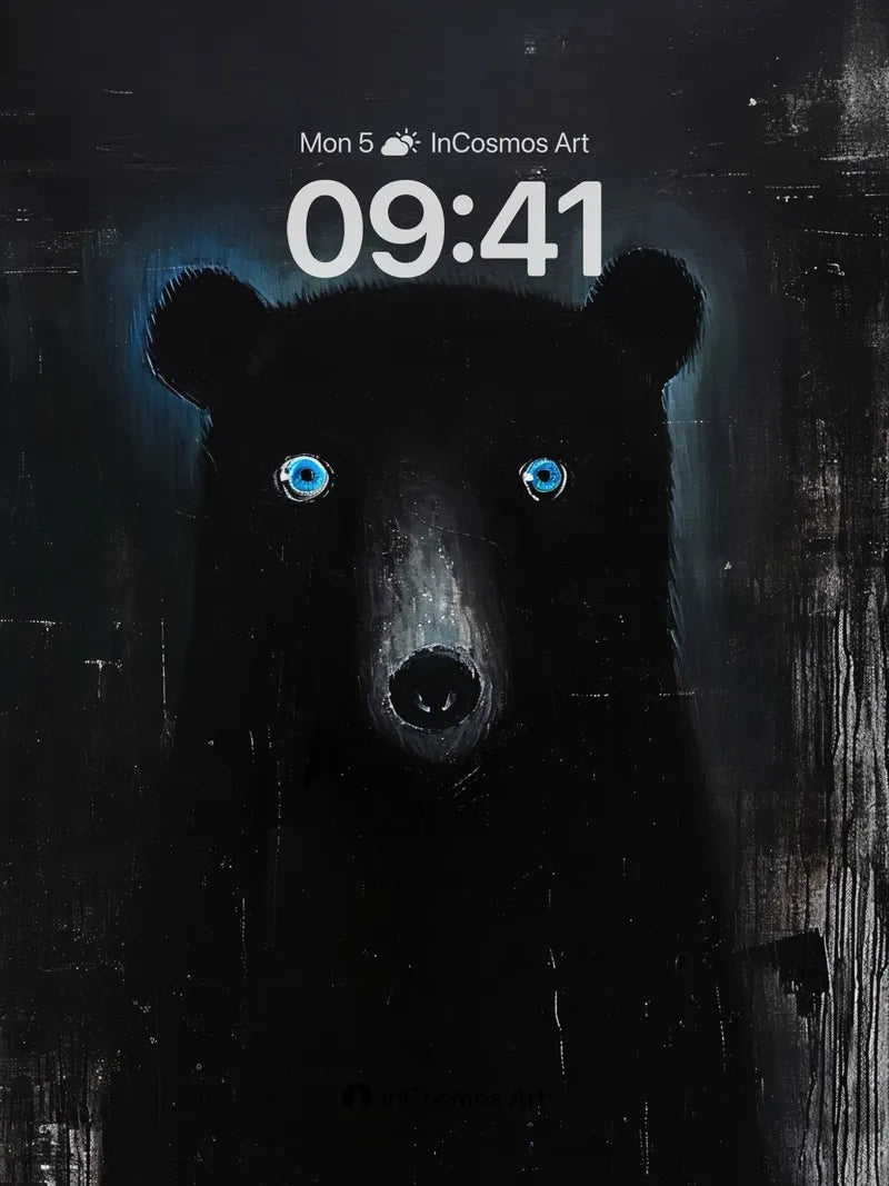 Shadowed Gaze Wallpaper with Electric Eyes