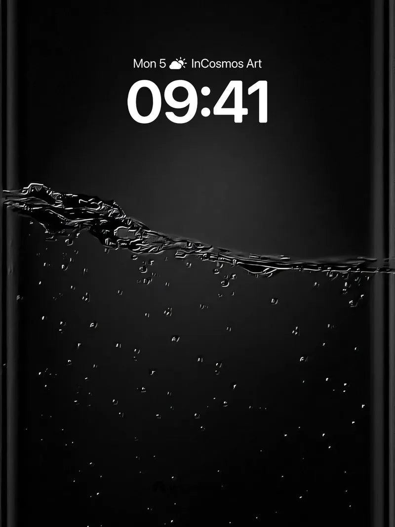 Silent Current Wallpaper with Floating Bubbles
