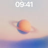 Serene Saturn Wallpaper with Ethereal Rings wallpaper for iPhone, iPad & Mac