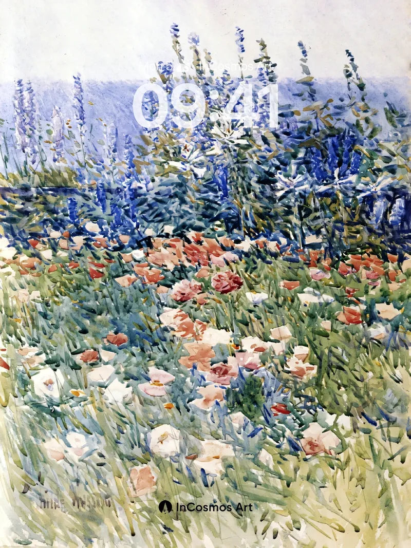 Serenity Garden Wallpaper with Impressionist Light