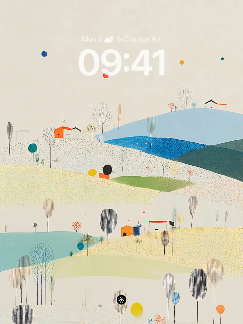 Minimalist Landscape Wallpaper 4K for iPhone Lock Screen wallpaper for iPhone, iPad & Mac