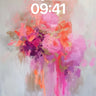 Luminous Bloom Wallpaper with Floating Petals wallpaper for iPhone, iPad & Mac