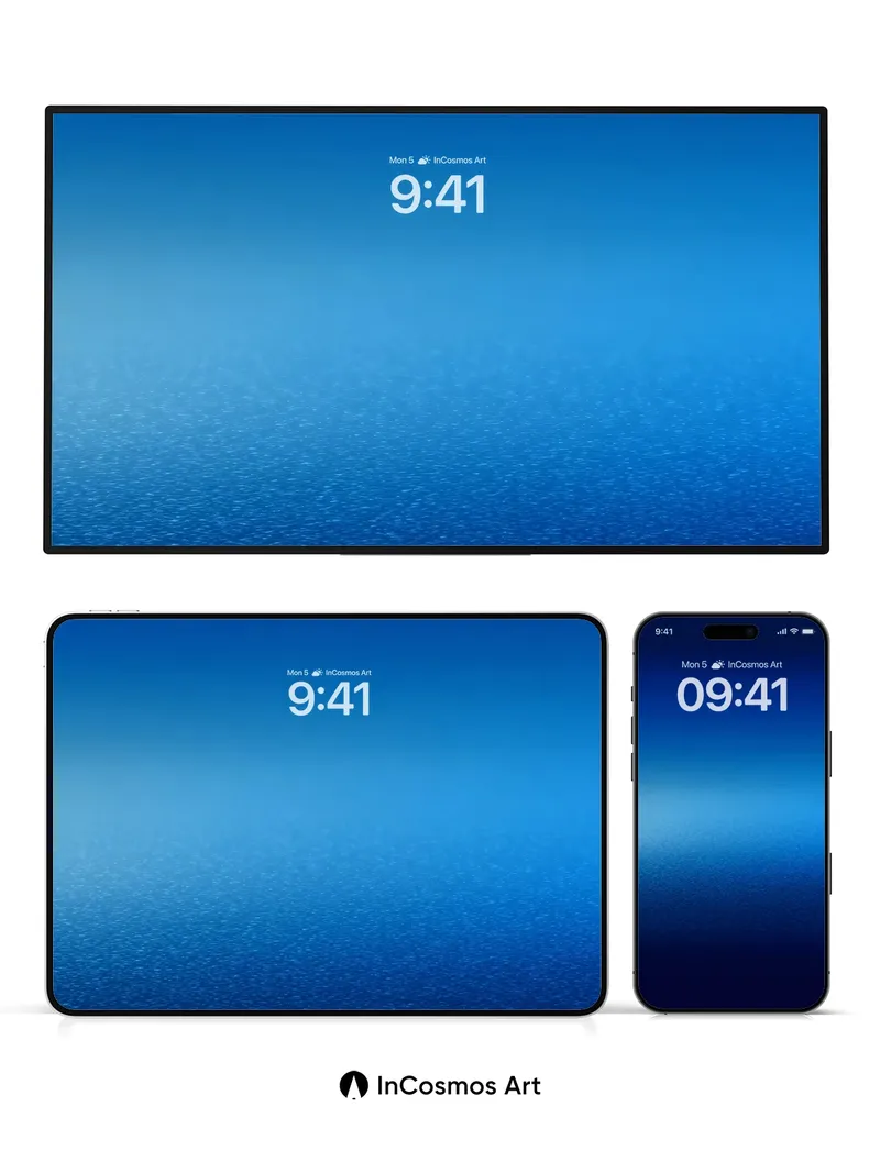 Deep Sea Hush Wallpaper with Subtle Texture