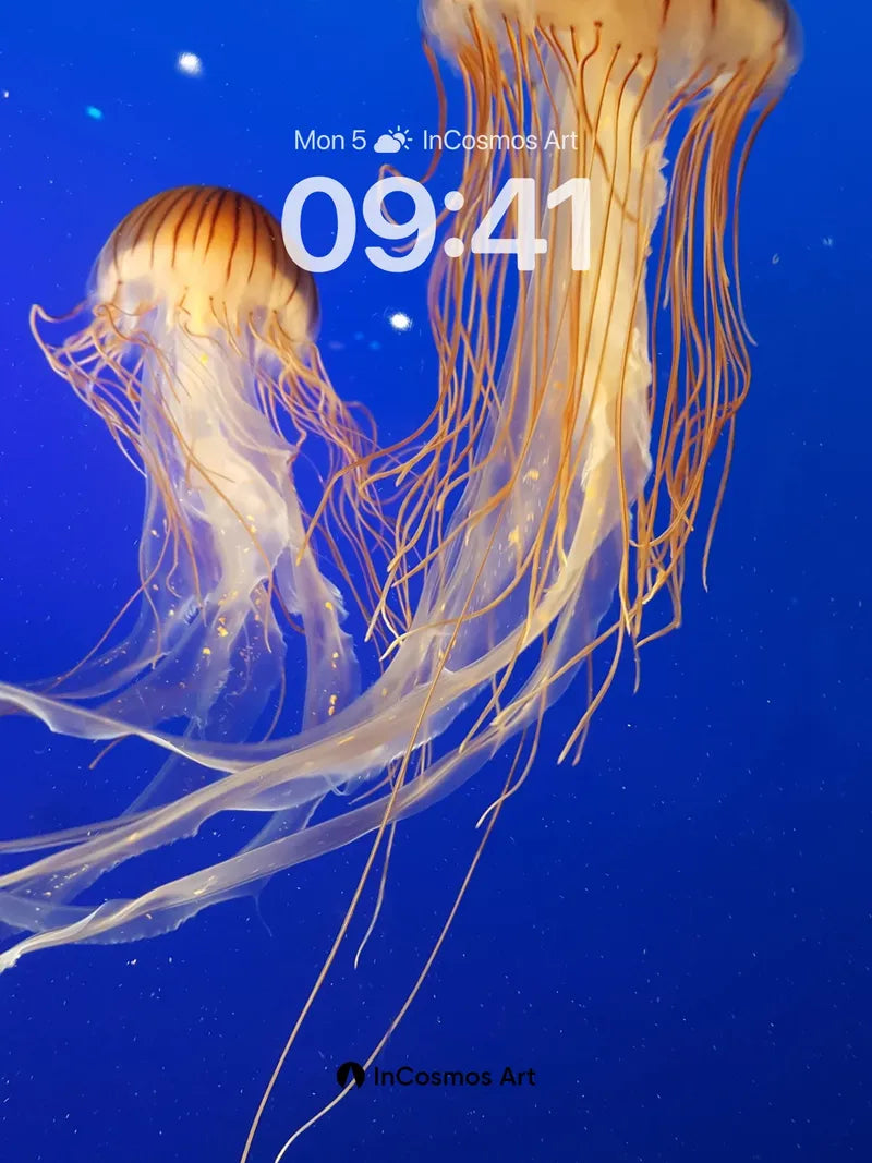 Luminous Drift Wallpaper with Ethereal Tendrils