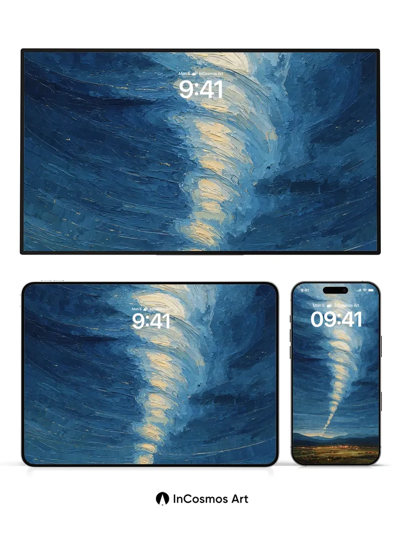 Whirlwind Sky Wallpaper with Storm's Breath