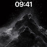 Cosmic Dust Wallpaper with Mountain Peaks wallpaper for iPhone, iPad & Mac